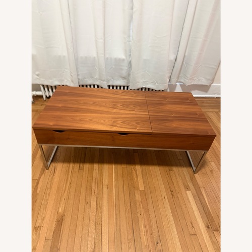 Used Modani Lubeck Light Brown Wood Coffee Table for sale on AptDeco