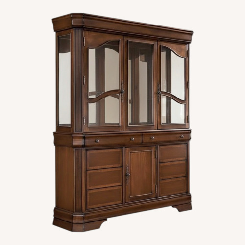 Used Ashley Furniture Hamlyn China Cabinet Hutch  for sale on AptDeco