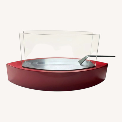 Used Red Tabletop Fireplace for sale on AptDeco