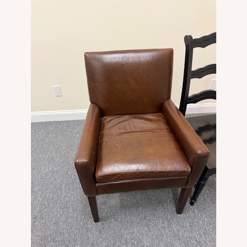 Used Mitchell Gold + Bob Williams Aiden Leather Chair for sale on AptDeco
