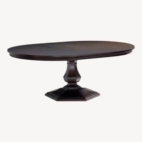 Used Hunter Expandable Round Dining Table for sale on AptDeco