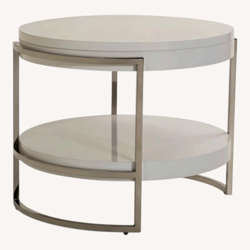 Used Mitchell Gold + Bob Williams Lawson White Side Tables for sale on AptDeco