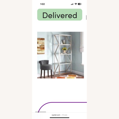 Used Glass Bookcase for sale on AptDeco