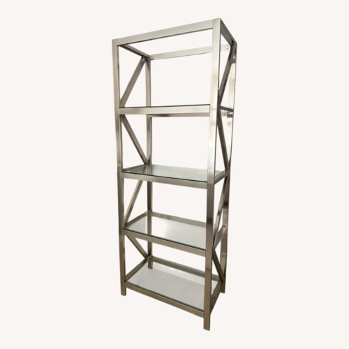 Used Glass Bookcase for sale on AptDeco