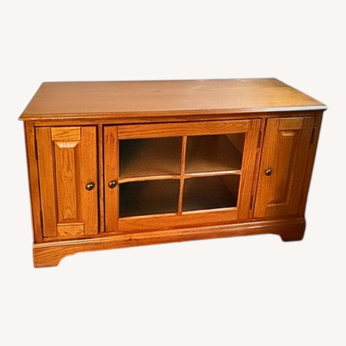 Used Vintage/Antique Finds Light Brown Media Storage for sale on AptDeco