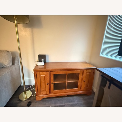 Used Vintage/Antique Finds Light Brown Media Storage for sale on AptDeco