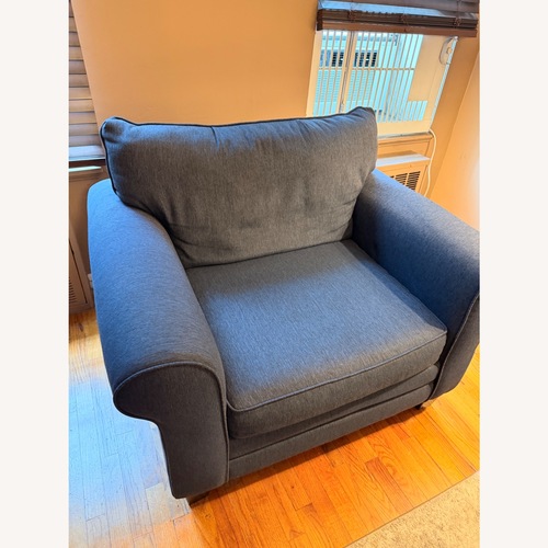Used Blue Arm Chair for sale on AptDeco