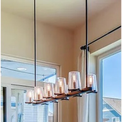 Used Pauillac Linear Chandelier, Bronze for sale on AptDeco