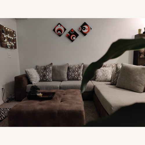 Used Ballinger Beige Sectional for sale on AptDeco