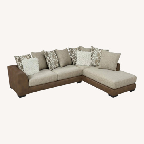 Used Ballinger Beige Sectional for sale on AptDeco