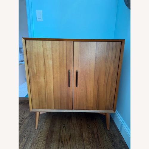Used West Elm Dark Brown Wood Sideboard for sale on AptDeco