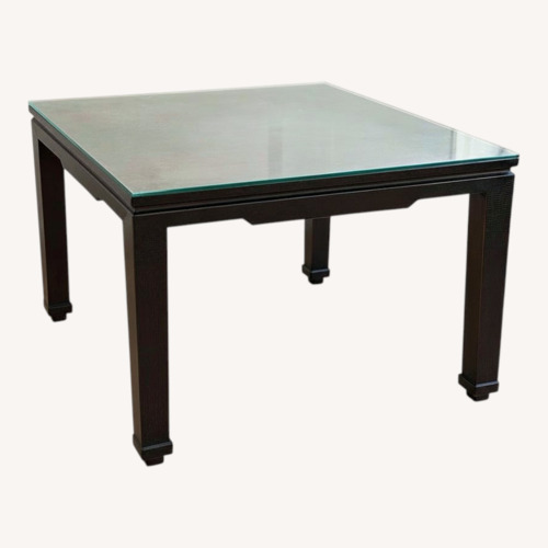 Used Dark Brown Wood Card or Small Dining Table for sale on AptDeco