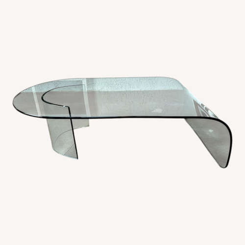 Used Mid Century Post Modern Waterfall Coffee Table for sale on AptDeco