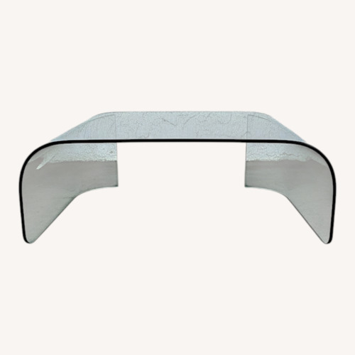Used Mid Century Post Modern Waterfall Coffee Table for sale on AptDeco