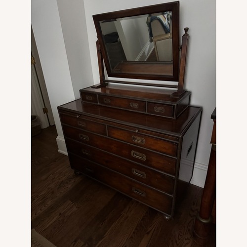 Used Vintage/Antique Finds Dark Brown Wood Dresser for sale on AptDeco