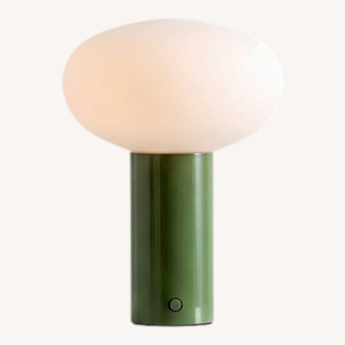 Used ZZ Driggs Mushroom Table Lamp in Reed Green for sale on AptDeco