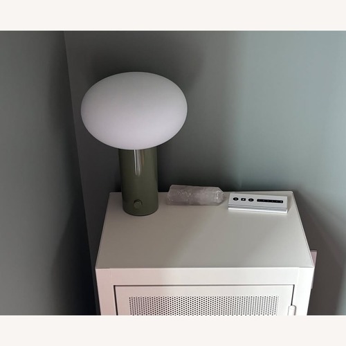 Used ZZ Driggs Mushroom Table Lamp in Reed Green for sale on AptDeco