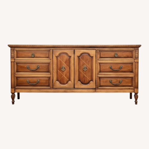 Used Vintage/Antique Finds Light Brown Wood Sideboard for sale on AptDeco