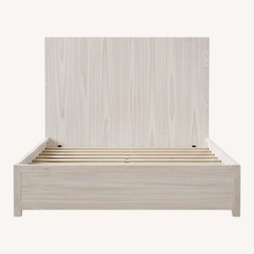 Used Restoration Hardware Whitewashed Natural Bed for sale on AptDeco
