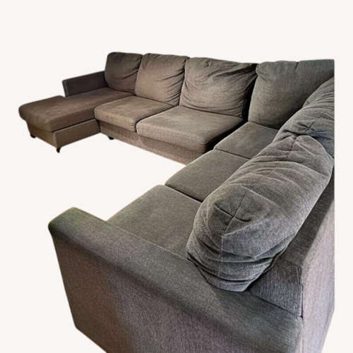Used L Shaped Gray Couch Sectional for sale on AptDeco