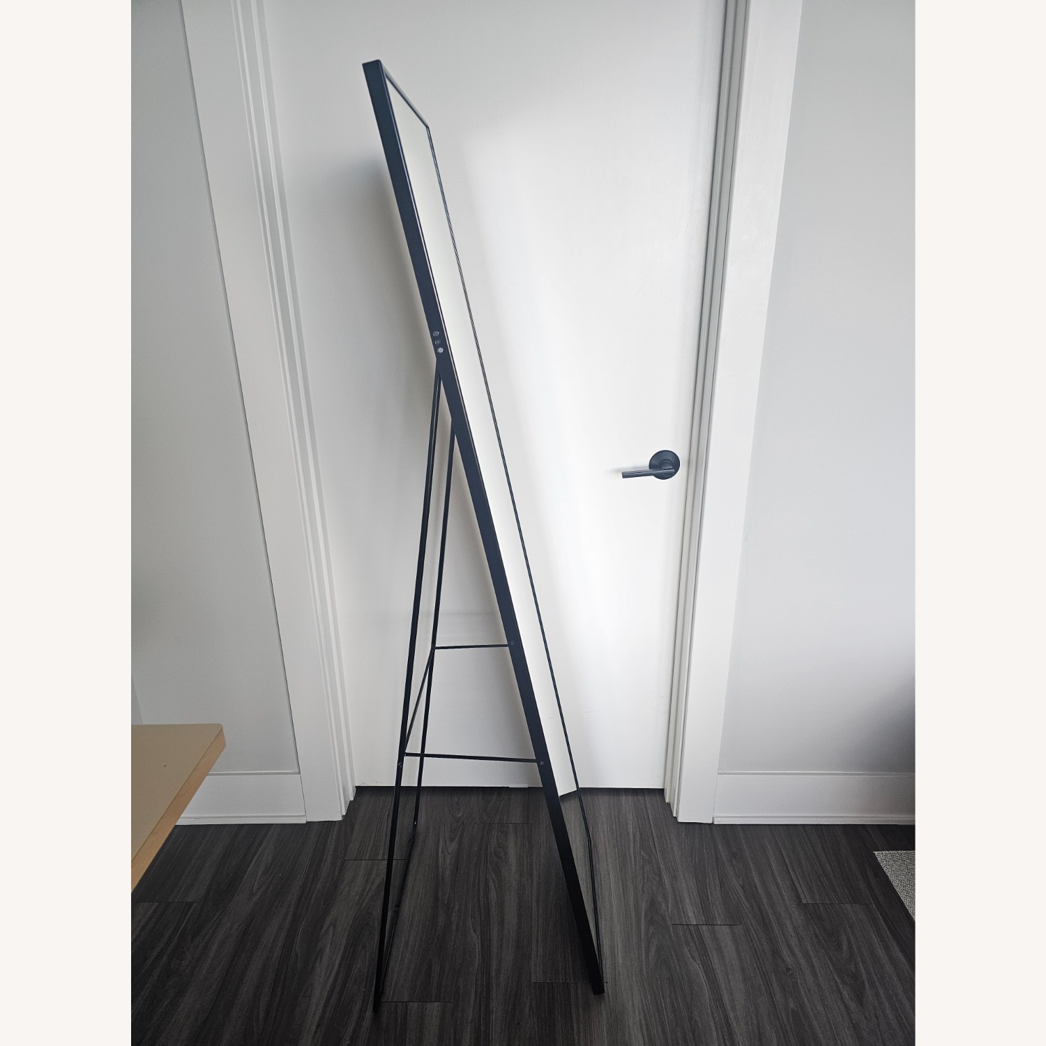 IKEA KARMSUND Black Glass Floor Mirror - image-3