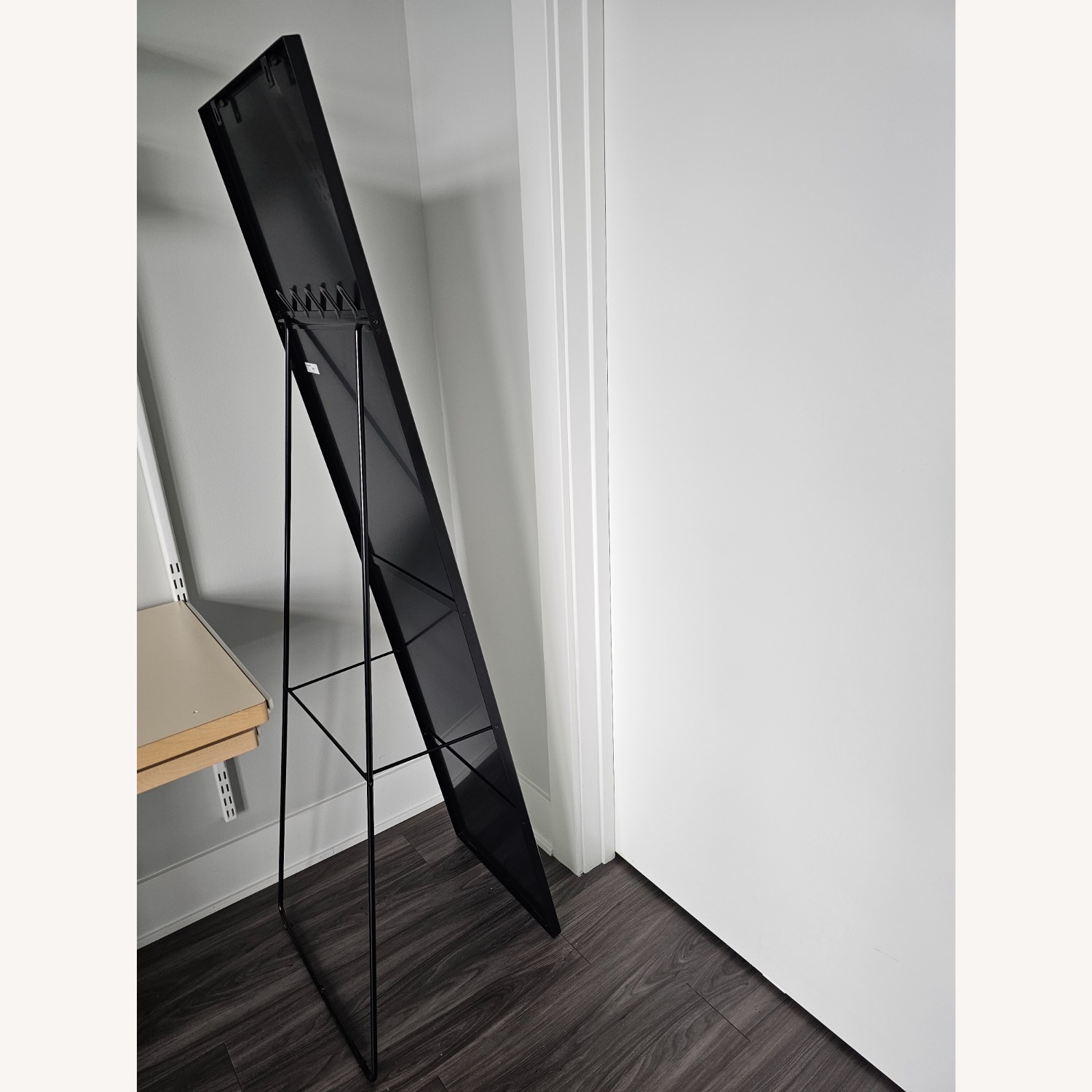 IKEA KARMSUND Black Glass Floor Mirror - image-5