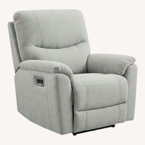 Used La-Z-Boy Light Gray Fabric Recliner for sale on AptDeco