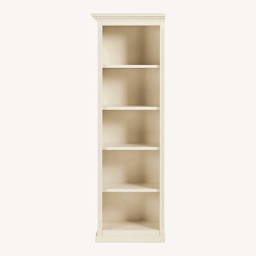 Used Ballard Designs White Wood Bookcase for sale on AptDeco