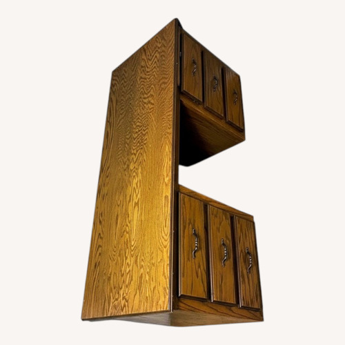 Used Dark Brown Wood Desk for sale on AptDeco