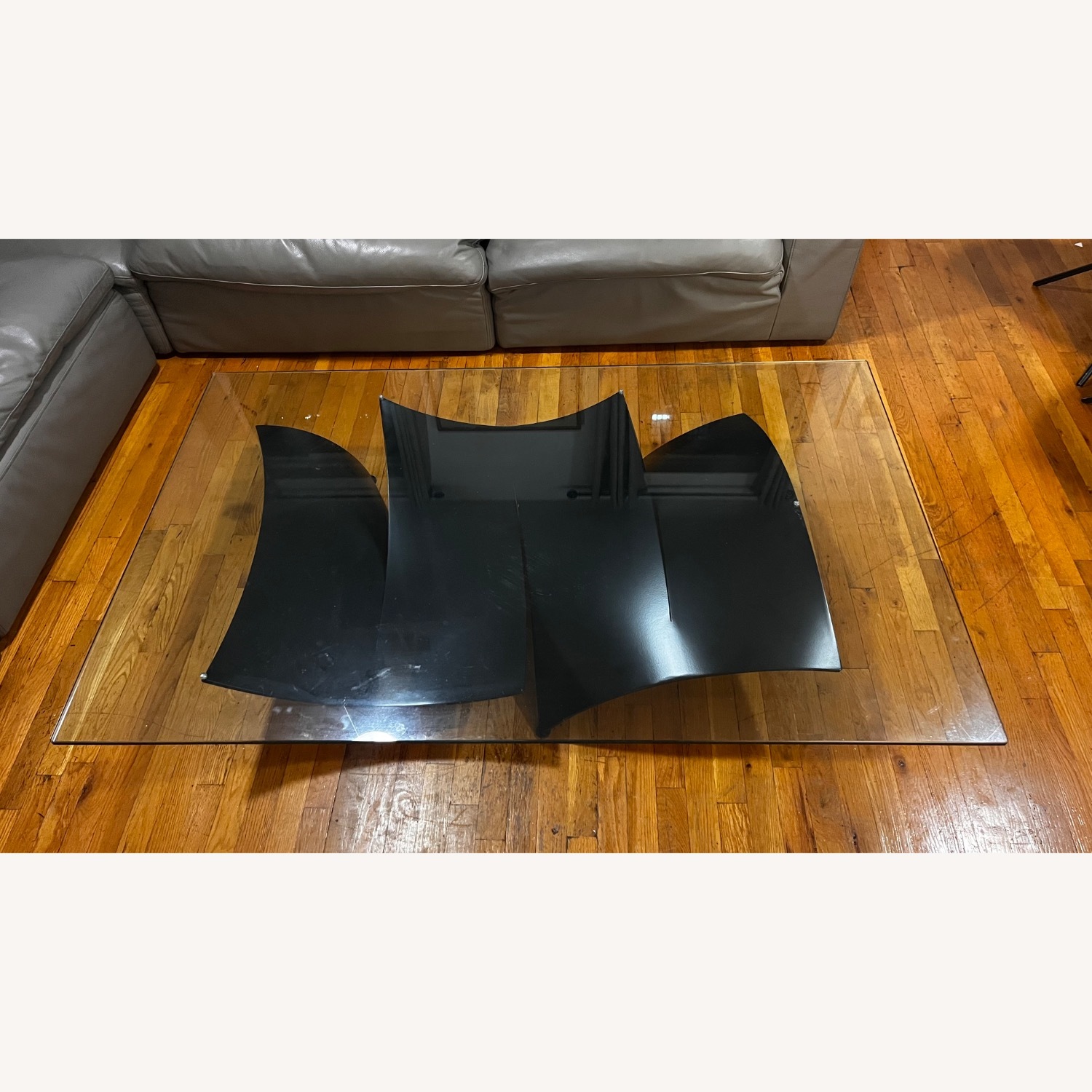 Roche Bobois Voiles Transparent Glass Coffee Table - image-4