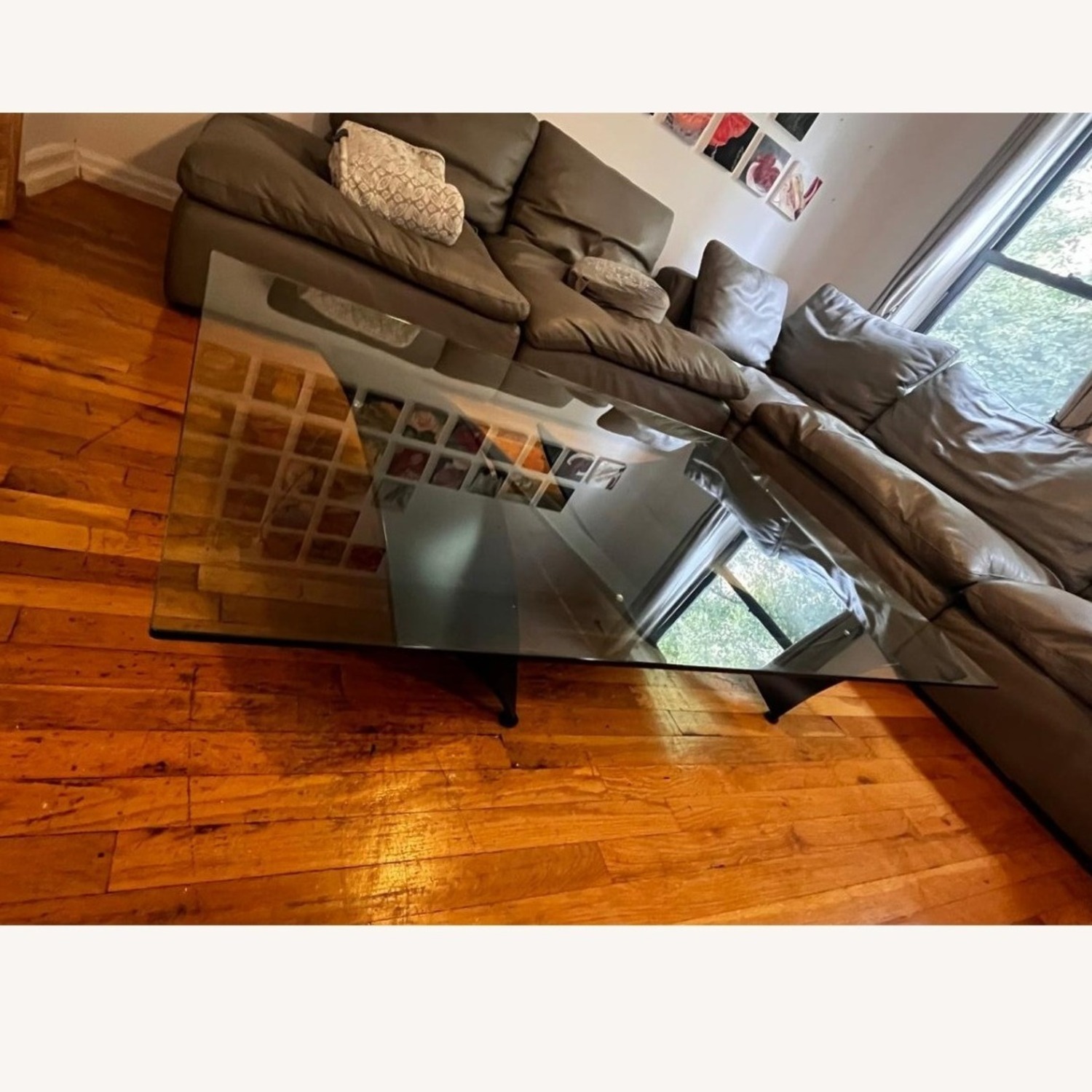 Roche Bobois Voiles Transparent Glass Coffee Table - image-1