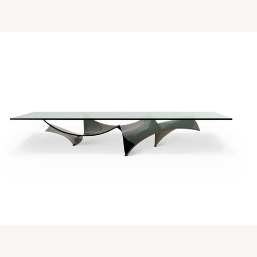 Used Roche Bobois Voiles Transparent Glass Coffee Table for sale on AptDeco