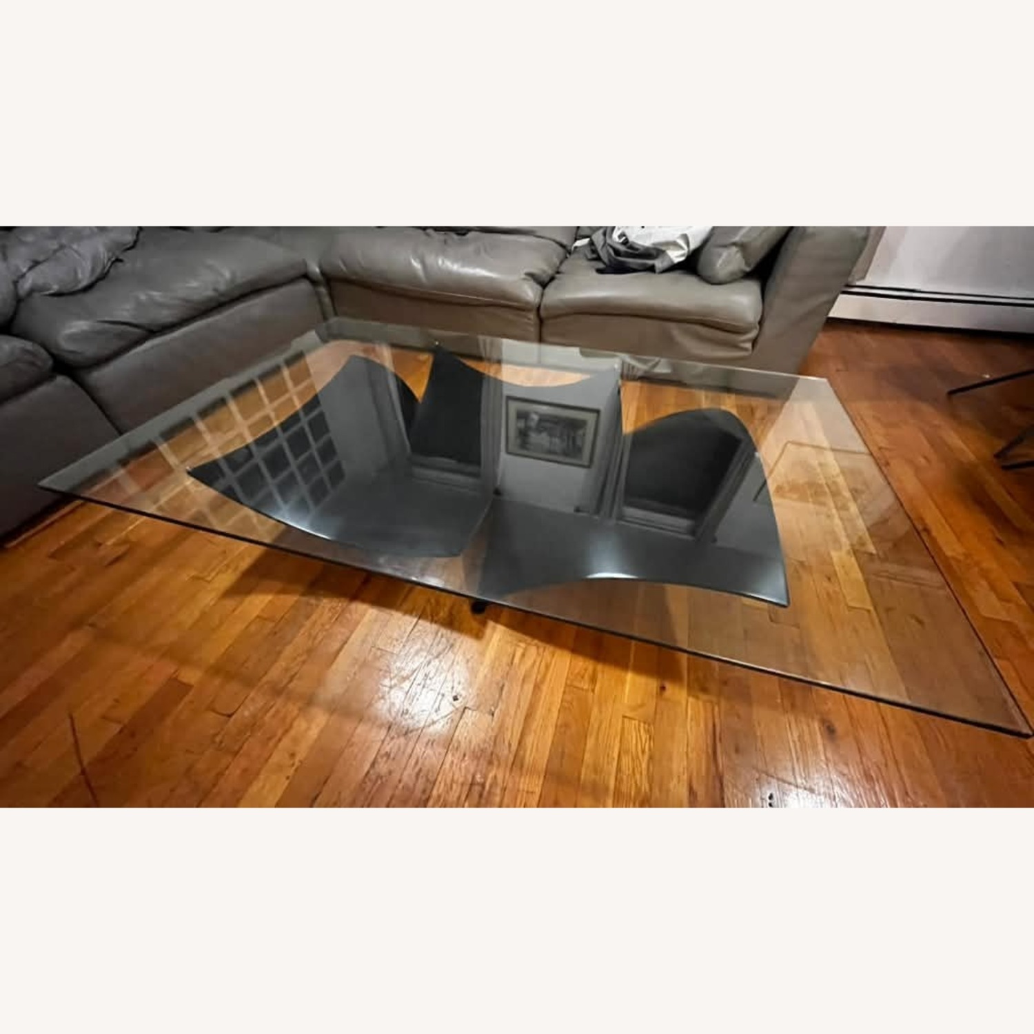 Roche Bobois Voiles Transparent Glass Coffee Table - image-2