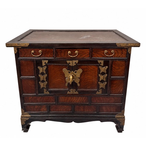Used Vintage/Antique Finds Dark Brown Wood Chest for sale on AptDeco