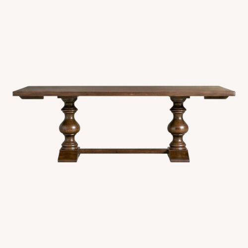 Used Arhaus Tuscany Extendable Wood Table With 2 Leaves  for sale on AptDeco