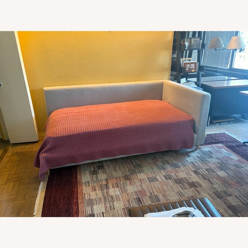 Used Pottery Barn Kids Timo Light Gray Fabric Daybed for sale on AptDeco