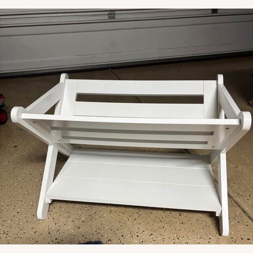 Used Lipper International Kids' Book Caddy with Shelf, White for sale on AptDeco