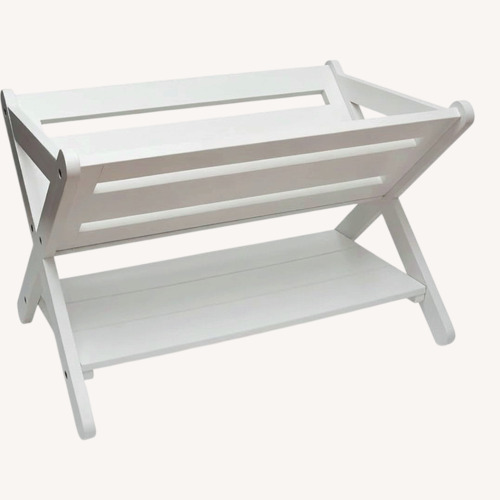Used Lipper International Kids' Book Caddy with Shelf, White for sale on AptDeco