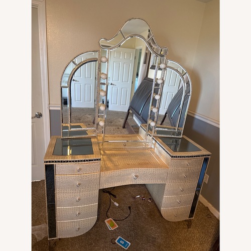 Used Michael Amini Hollywood Swank Vanity for sale on AptDeco