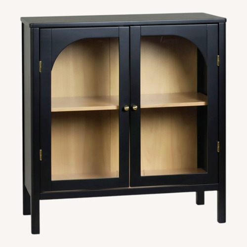 Used Black Wood Credenza for sale on AptDeco