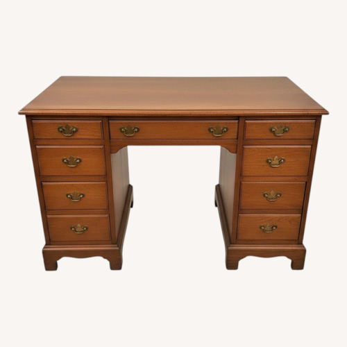Used Vintage/Antique Finds Light Brown Wood Desk for sale on AptDeco