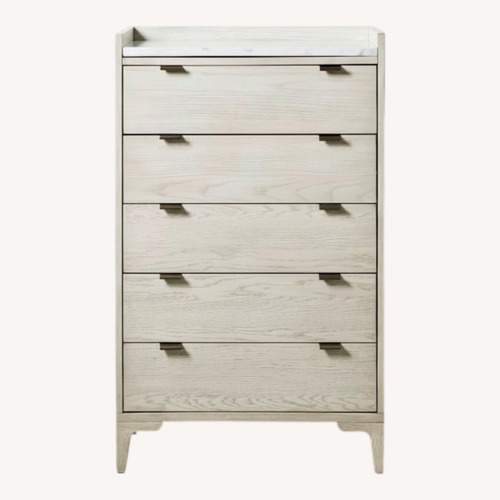 Used Pottery Barn Geary Light Brown Dresser for sale on AptDeco