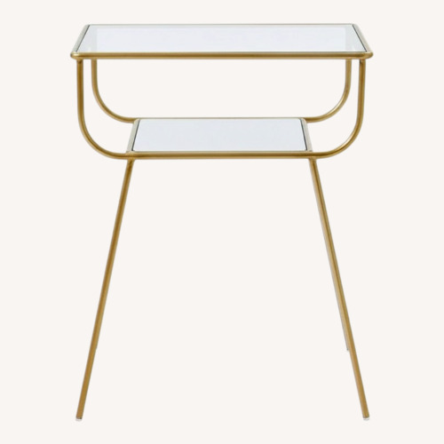 Used West Elm Curved Terrace Nightstand, Set of 2 for sale on AptDeco