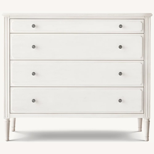 Used Restoration Hardware Marcelle White Wood Dresser for sale on AptDeco