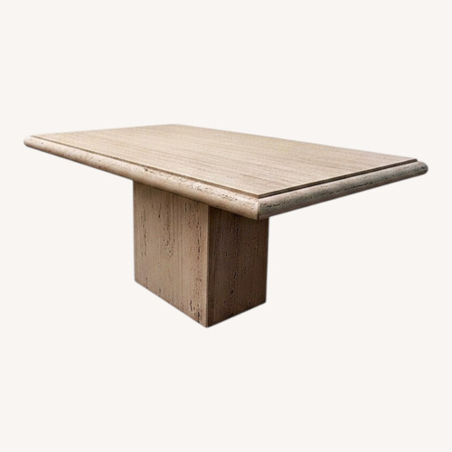 Used Natural Travertine Dining Table for sale on AptDeco
