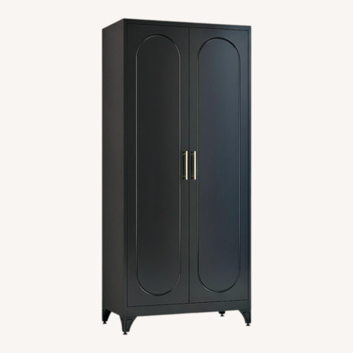 Used Polup Black Steel Wardrobe for sale on AptDeco