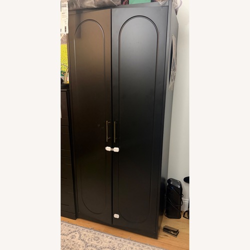 Used Polup Black Steel Wardrobe for sale on AptDeco