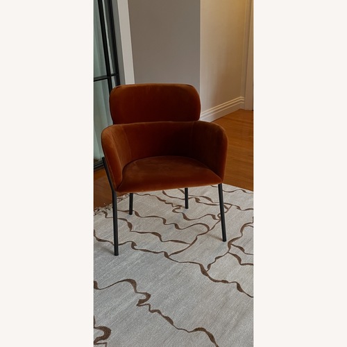 Used CB2 Azalea Brown Velvet Chair for sale on AptDeco