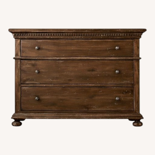 Used Restoration Hardware St. James Brown Wood Dresser for sale on AptDeco