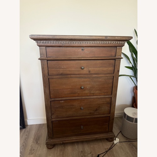 Used Restoration Hardware St. James Brown Wood Dresser for sale on AptDeco